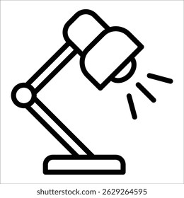 Elemento De Ícone De Lâmpada De Mesa Para Design