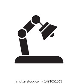Desk lamp icon. flat simple pictogram. Desktop lamp vector illustration