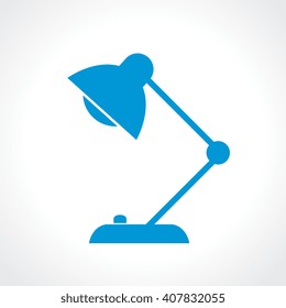 Desk lamp icon isolated on white background