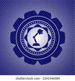 desk lamp icon with jean texture