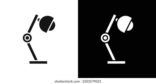 Schreibtischlampe Symbol Linie Art