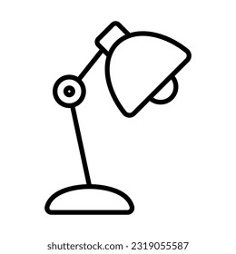 Desk Lamp Icon Logo Design Vector Template Illustration Sign And Symbol Pixels Perfect