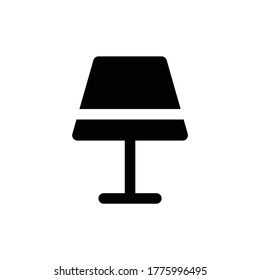 Desk Lamp Icon Logo Template Vector Design Illustration 