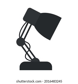 desk lamp icon on white background
