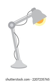 desk lamp icon on white background
