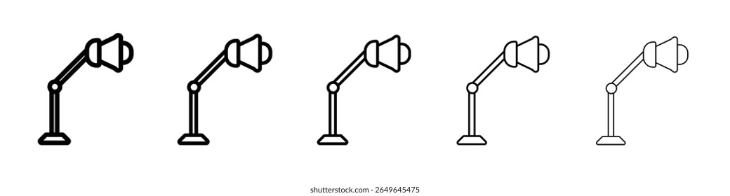 desk lamp icon outline simple illustration isolated