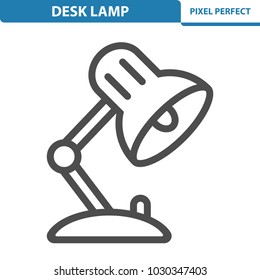 Desk Lamp Icon. Professional, pixel perfect icons optimized for both large and small resolutions. EPS 8 format. 12x size for preview.
