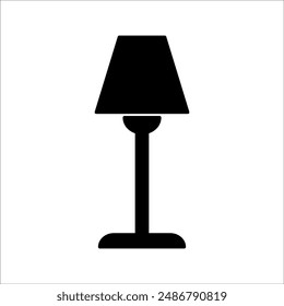 Schreibtischlampen-Icon-Set. Linie und Glyphe Tischleuchte. Kollektion der Tischleuchte.