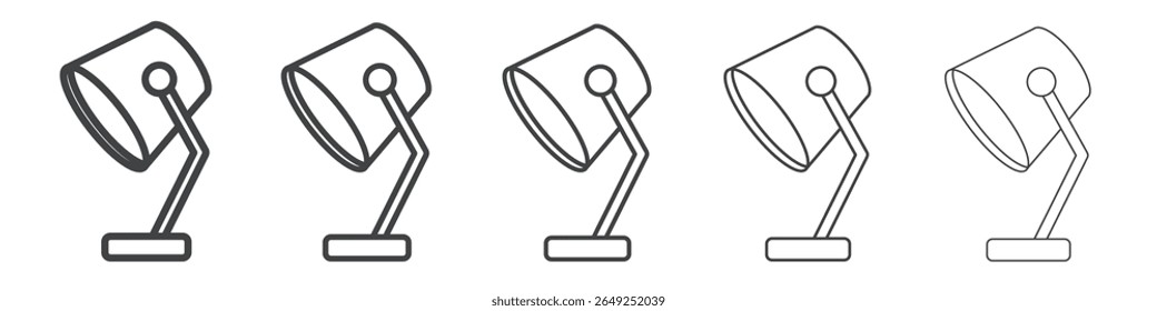 desk lamp icon simple illustration collection symbol