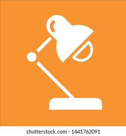 Desk lamp icon, stock vector illustration, EPS10.