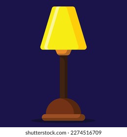 Icono de la lámpara de escritorio. Submesa para el mobiliario, etc.