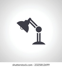 Desk lamp icon. table lamp icon