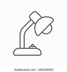 desk lamp icon, table lamp vector