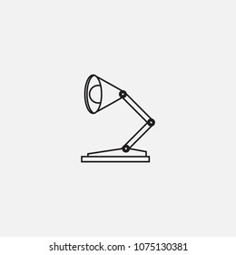 desk lamp icon template design