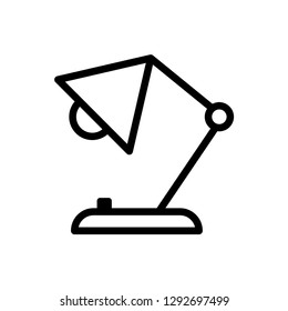 Desk lamp icon Vector 