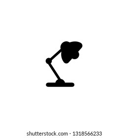 Desk lamp icon vector