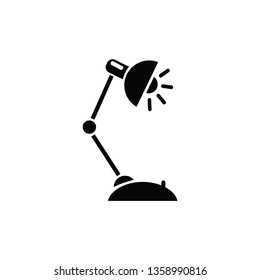 desk lamp icon vector collection