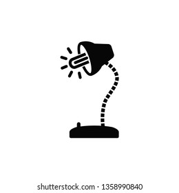 desk lamp icon vector collection