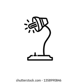 desk lamp icon vector collection