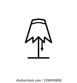 desk lamp icon vector collection