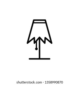 desk lamp icon vector collection