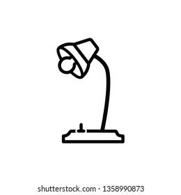 desk lamp icon vector collection