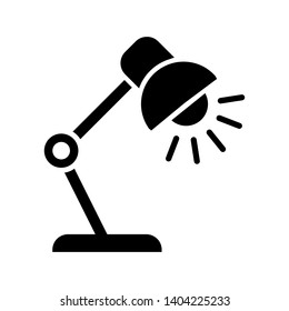 desk lamp icon vector design template