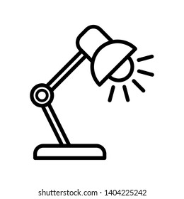 desk lamp icon vector design template