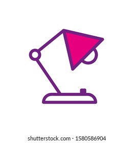 Desk lamp icon Vector design templates