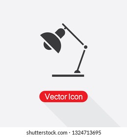 Desk lamp Icon Vector Illustration Eps10