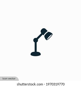 desk lamp icon vector illustration logo template