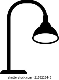 Icono de lámpara de escritorio ilustración vectorial sobre fondo blanco..eps
