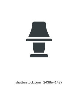 Desk Lamp icon, vector illustration
