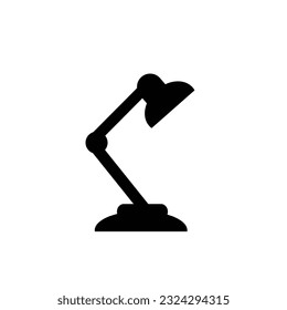 Desk Lamp icon. Vector desk light lamp  symbol illustration.