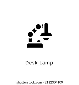 icono de lámpara de escritorio en vector. Logotipo