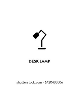 desk lamp icon vector. desk lamp sign on white background. desk lamp icon for web and app