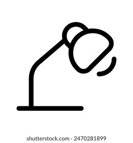 Desk Lamp Icon Vector Symbol Design Illustration