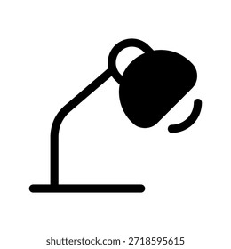 Icono de la lámpara de escritorio Ilustración de diseño de símbolo de Vector