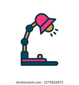 desk lamp icon for your website, mobile, presentation, and logo design.