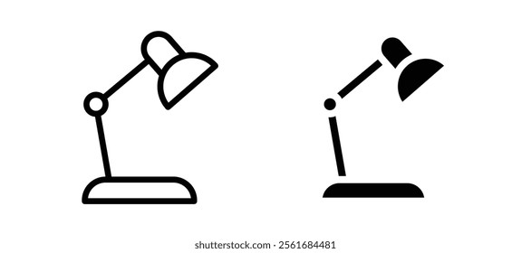 Desk lamp icons for web ui designs