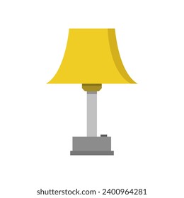 Desk lamp illustrated on white background