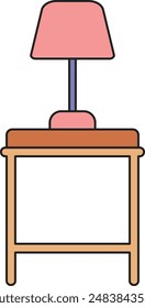 desk lamp illustration isolate on white