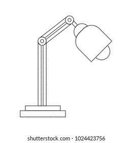 desk lamp isolated icon