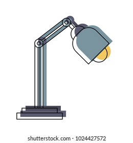 desk lamp isolated icon