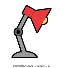 desk lamp isolated icon