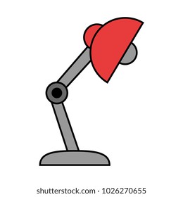 desk lamp isolated icon