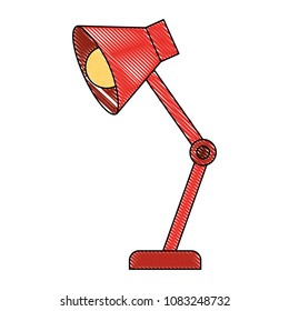 desk lamp isolated icon