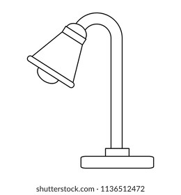 desk lamp isolated icon