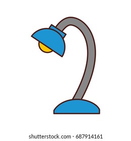 desk lamp isolated icon