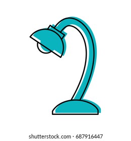 desk lamp isolated icon